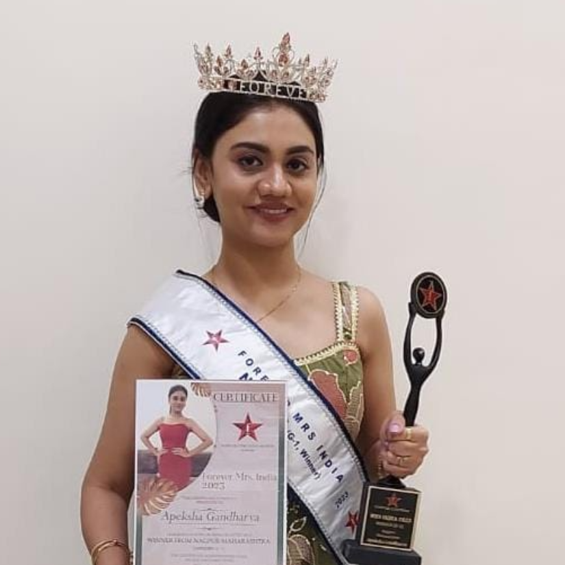 Apeksha Gandharva Won Mrs Nagpur 2023 Crown