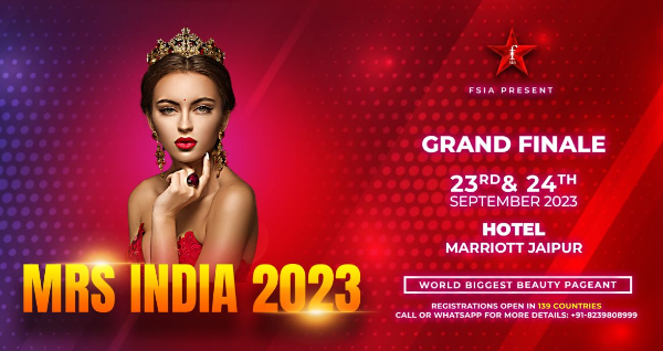 Mrs India 2023 Grand Finale on 23rd September 2023