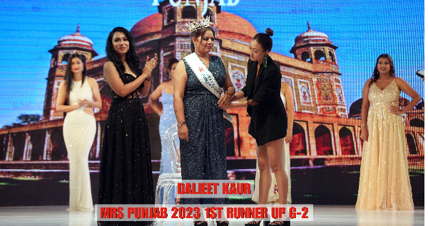 Mrs Punjab Runner Up 2023 G2 Daljeet Kaur