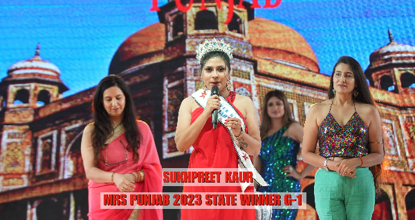 Mrs Punjab Winner 2023 G1 Sukhpreet Kaur