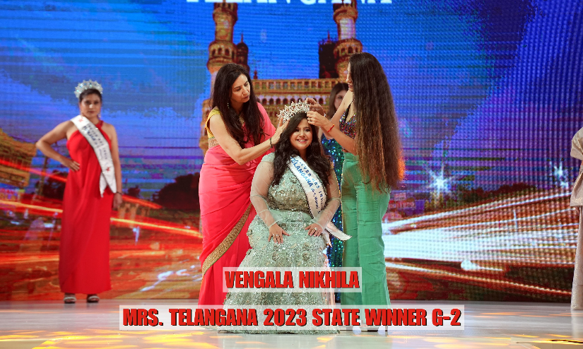 Mrs Telangana Winner 2023 Vengala Nikhila
