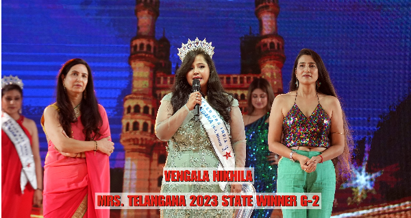 Mrs Telangana Winner 2023 Vengala Nikhila