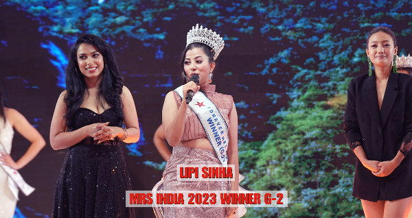 Mrs India 2023 G2 Category winner Lipi Sinha