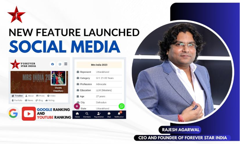 Rajesh Agarwal, CEO and Founder of Forever Star India, Launched the New Feature of FSIA Social Media