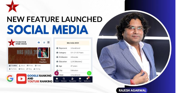 Rajesh Agarwal, CEO and Founder of Forever Star India, Launched the New Feature of FSIA Social Media