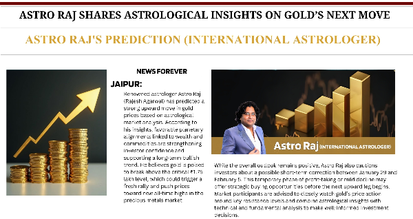7 Raj Gold Astro Raj's Prediction Through Astrology: Gold Set to Reach New Record ...