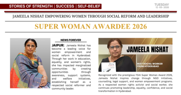 Top Social Reformer in Hyderabad Jameela Nishat 