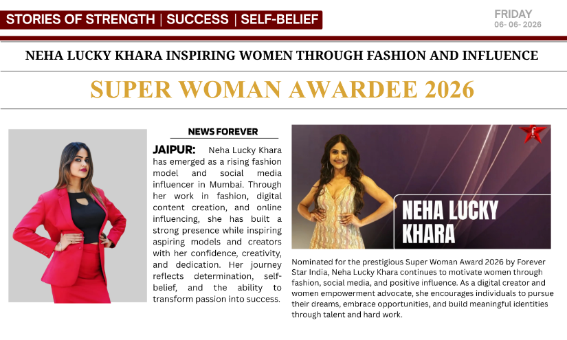 Influencer and Model  Neha Lucky khara from Mumbai Nominated for Super Woman Award 2026