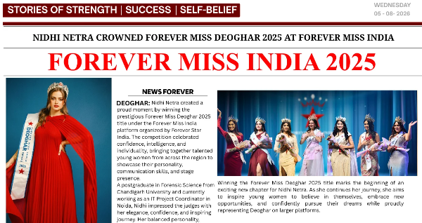 Miss Deoghar 2025 Winner Nidhi Netra